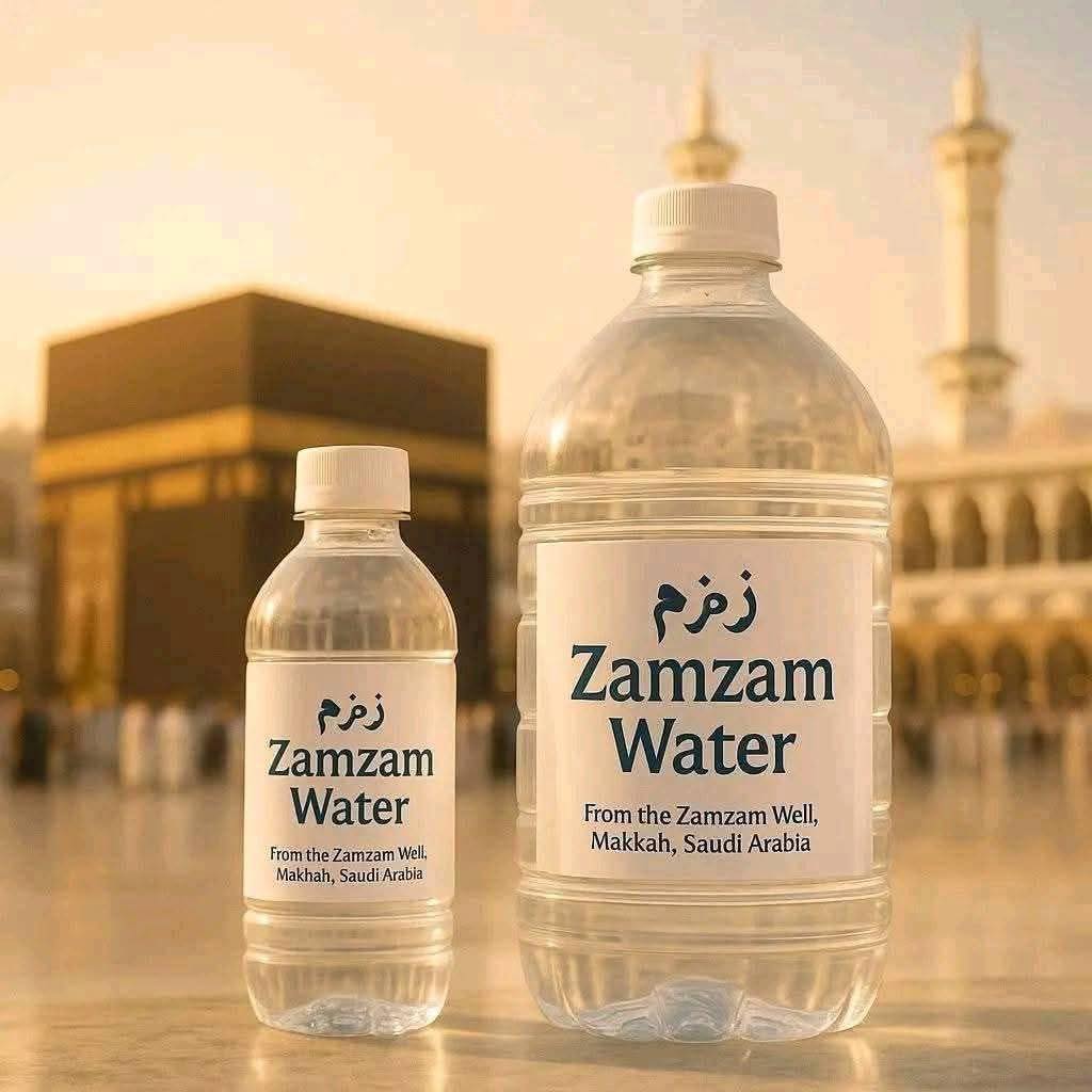 Bottles of Zamzam water