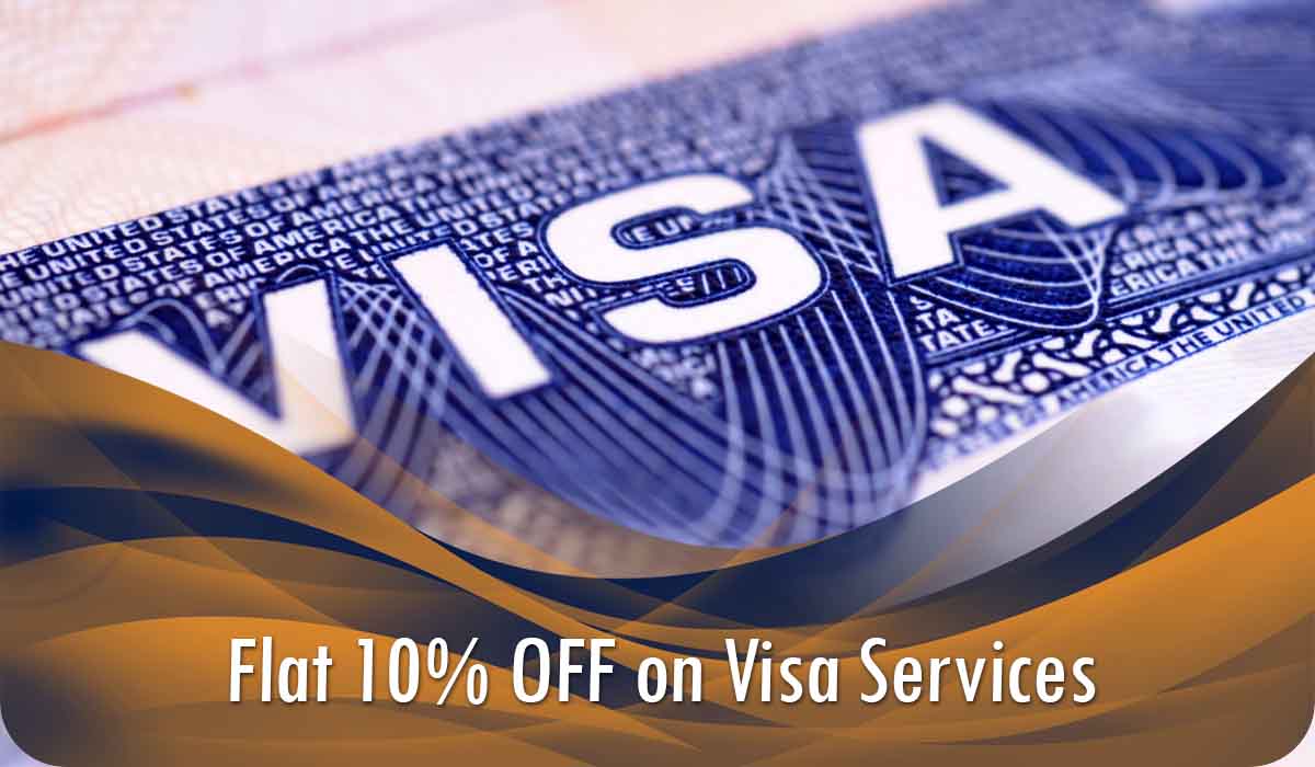 Travel for Less! Flat 10% OFF on Visa Services